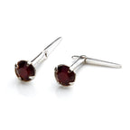 Sterling Silver Andralok Stud Earrings with 3mm Crystal