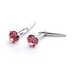 Sterling Silver Andralok Stud Earrings with 3mm Crystal