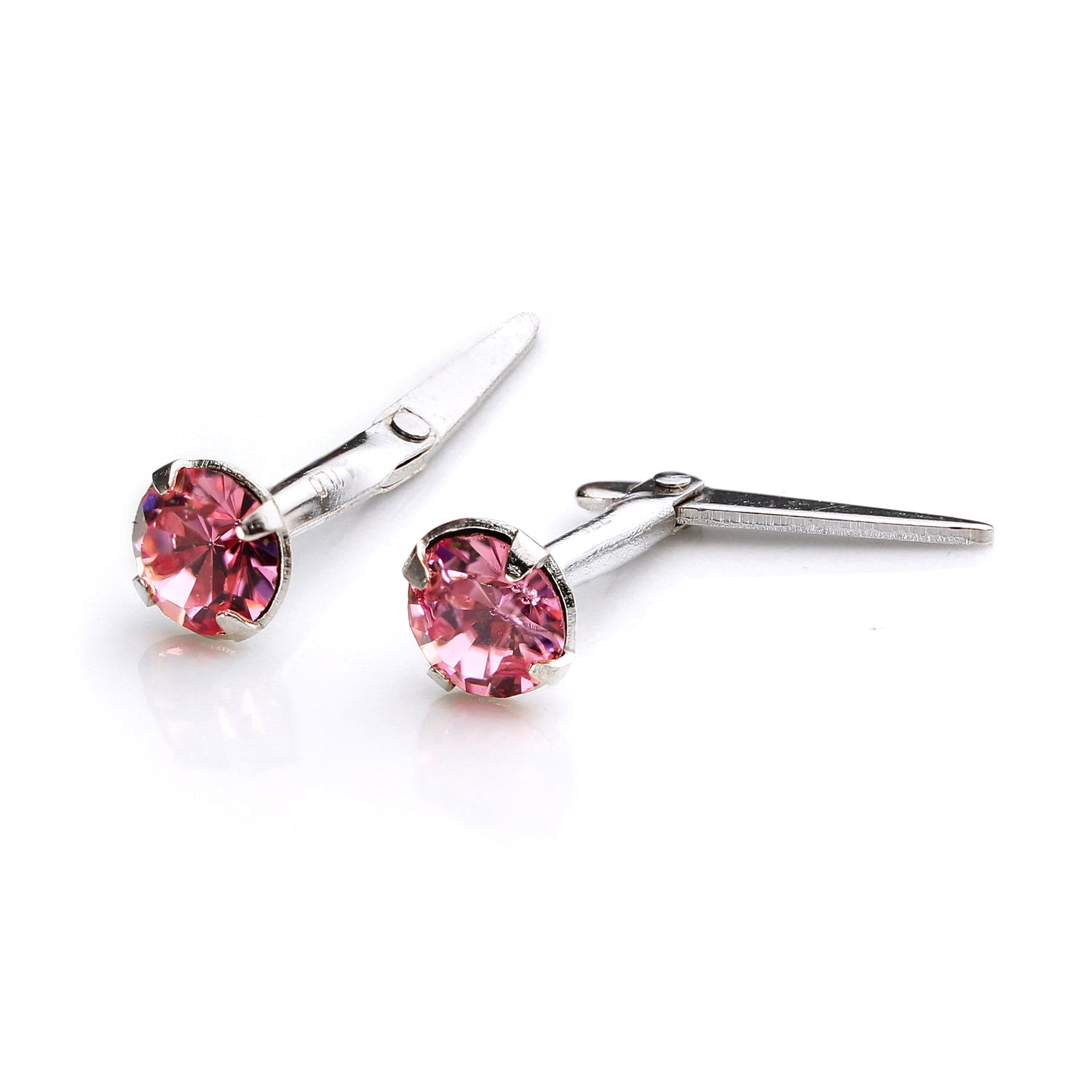 Sterling Silver Andralok Stud Earrings with 3mm Crystal