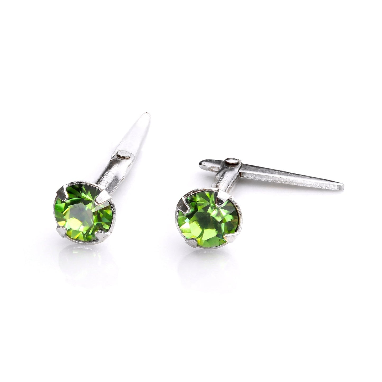 Sterling Silver Andralok Stud Earrings with 3mm Crystal