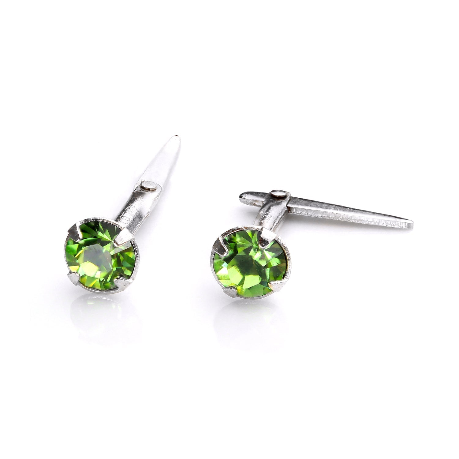 Sterling Silver Andralok Stud Earrings with 3mm Crystal