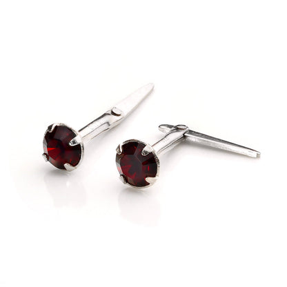 Sterling Silver Andralok Stud Earrings with 3mm Crystal