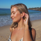 Sterling Silver Twist Rope Open Hoop Stud Earrings