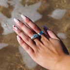 Adjustable Heavy Sterling Silver Chunky Twist Rope Ring