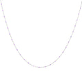 Fine Sterling Silver & Purple Enamel Confetti Chain Necklace - 16 Inches