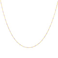Fine Gold Plated Sterling Silver & Purple Enamel Confetti Chain Necklace - 16 Inches