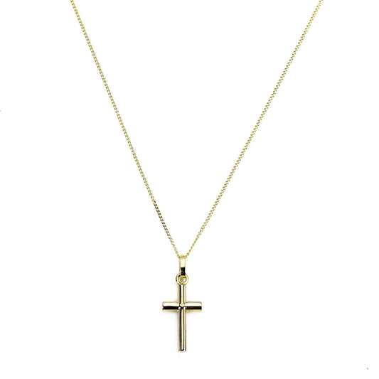 9ct Gold Hollow Cross Pendant