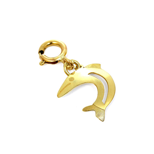 9ct Gold Dolphin Clip on Charm