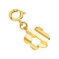 9ct Gold Cut Out Flower Clip on Charm