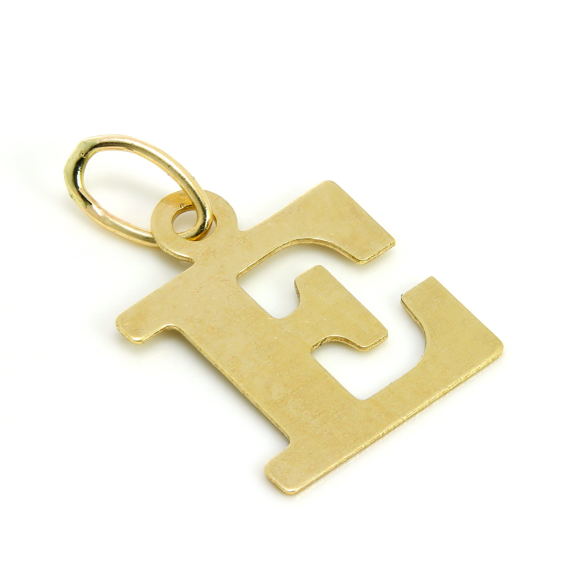 Lightweight Small 9ct Gold Initial Letter Charms A - Z