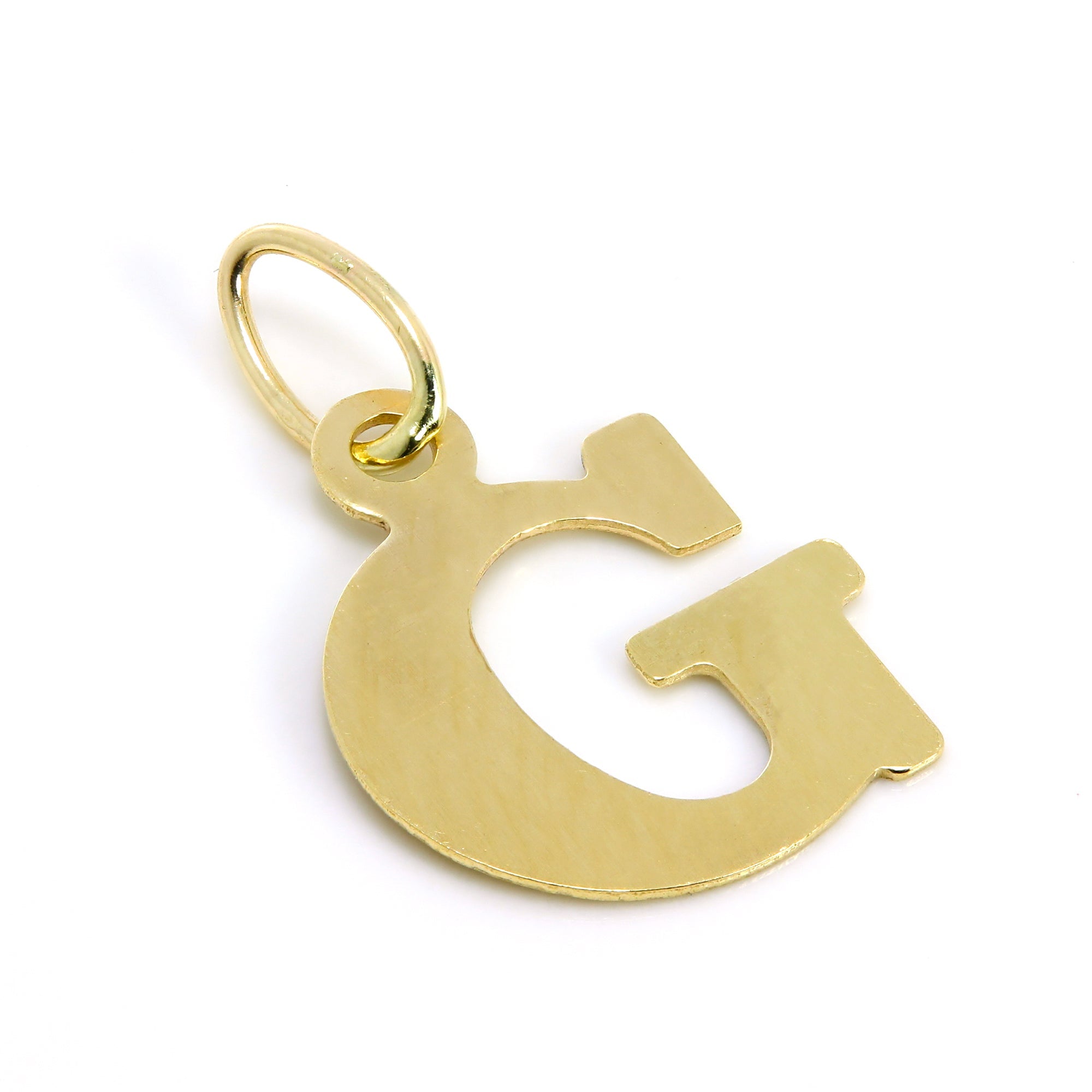 Lightweight Small 9ct Gold Initial Letter Charms A - Z