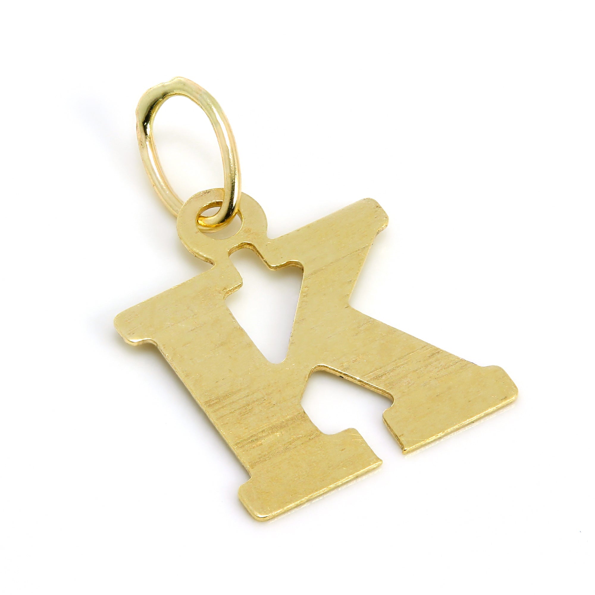 Lightweight Small 9ct Gold Initial Letter Charms A - Z