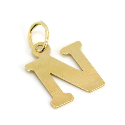 Lightweight Small 9ct Gold Initial Letter Charms A - Z