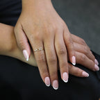 9ct Gold Infinity Loop Stacking Ring Size I - T