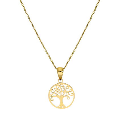 9ct Gold Tree of Life Pendant Necklace 16 - 20 Inches