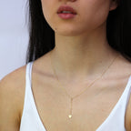 9ct Gold Star Drop Pendant Necklace 16 - 20 Inches