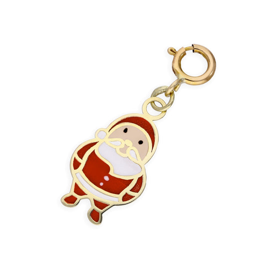 9ct Gold Santa Claus Clip on Charm
