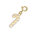 9ct Gold Candy Cane Clip on Charm