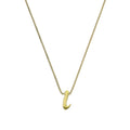 Tiny 9ct Gold Alphabet Letter I Pendant Necklace 16 - 20 Inches