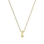 Tiny 9ct Gold Alphabet Letter I Pendant Necklace 16 - 20 Inches