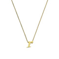 Tiny 9ct Gold Alphabet Letter R Pendant Necklace 16 - 20 Inches