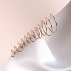 9ct Gold 0.8mm Tube Hoop Earrings 8mm - 20mm