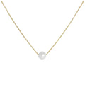 9ct Gold & 5mm Pearl 17 Inch Necklace