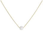 9ct Gold & 5mm Pearl 17 Inch Necklace