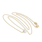 9ct Rose Gold & 5mm Pearl 17 Inch Necklace