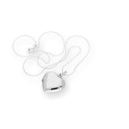 Sterling Silver Engravable Heart Locket on Chain 14 - 28 Inches