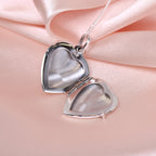 Sterling Silver Engravable Heart Locket on Chain 14 - 28 Inches