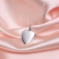 Sterling Silver Engravable Heart Locket on Chain 14 - 28 Inches