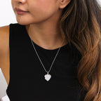 Sterling Silver Engravable Heart Locket on Chain 14 - 28 Inches