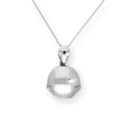 Tiny Sterling Silver 4 Photo Engravable Round Family Locket on Chain 14-28 Inches