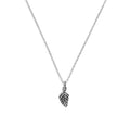 Sterling Silver Little Leaf Pendant Necklace 16 - 22 Inches