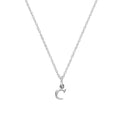 Tiny Sterling Silver Alphabet Letter C Pendant Necklace 14 - 22 Inches