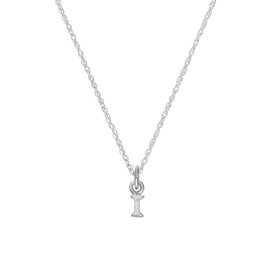 Tiny Sterling Silver Alphabet Letter I Pendant Necklace 14 - 22 Inches