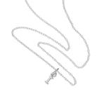 Tiny Sterling Silver Alphabet Letter I Pendant Necklace 14 - 22 Inches
