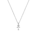 Tiny Sterling Silver Alphabet Letter T Pendant Necklace 14 - 22 Inches