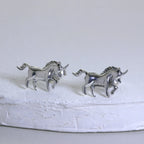 Sterling Silver Unicorn Stud Earrings