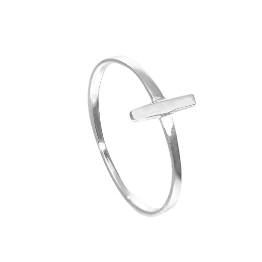 Sterling Silver Bar Stacking Ring Sizes J - V