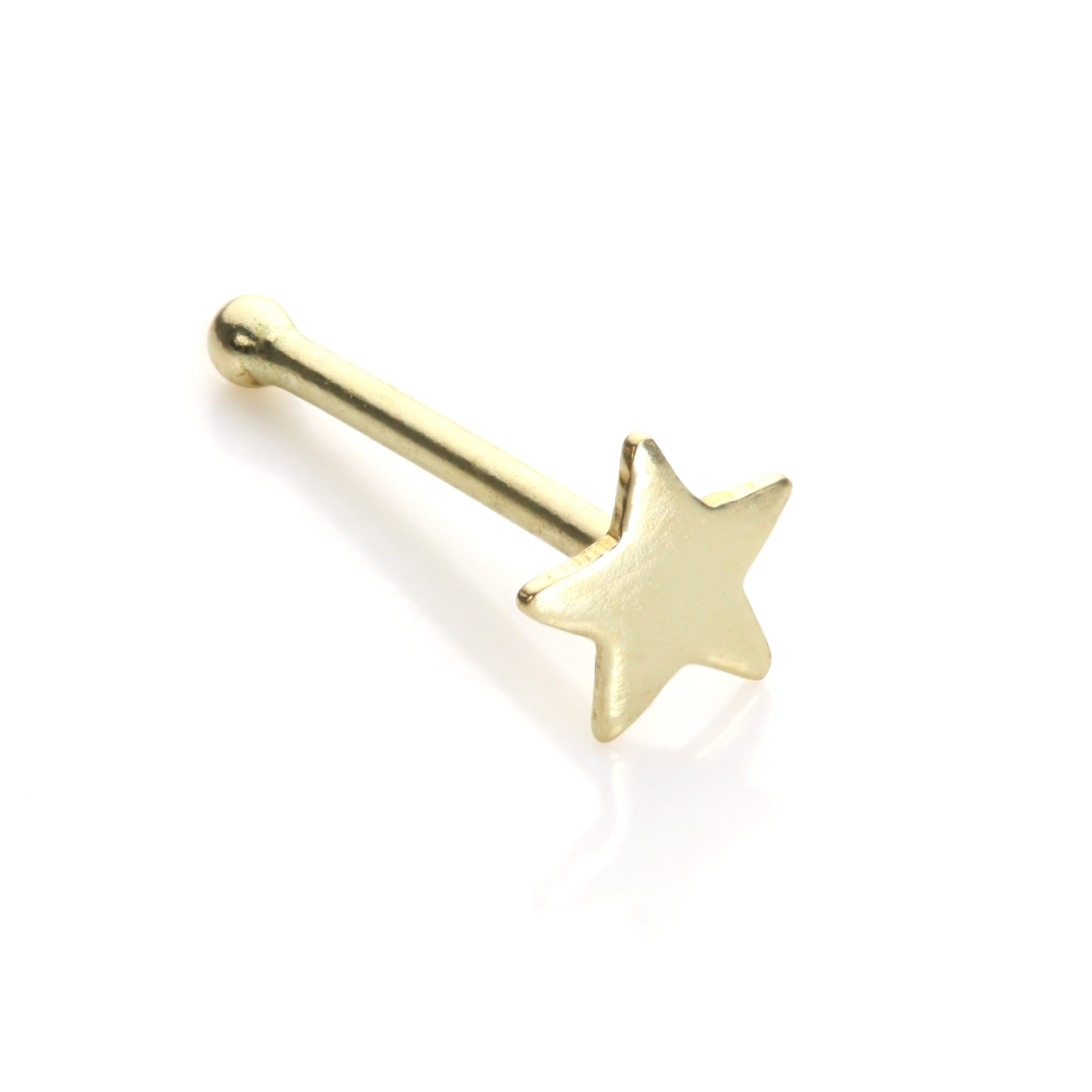 9ct Yellow Gold Star Nose Stud