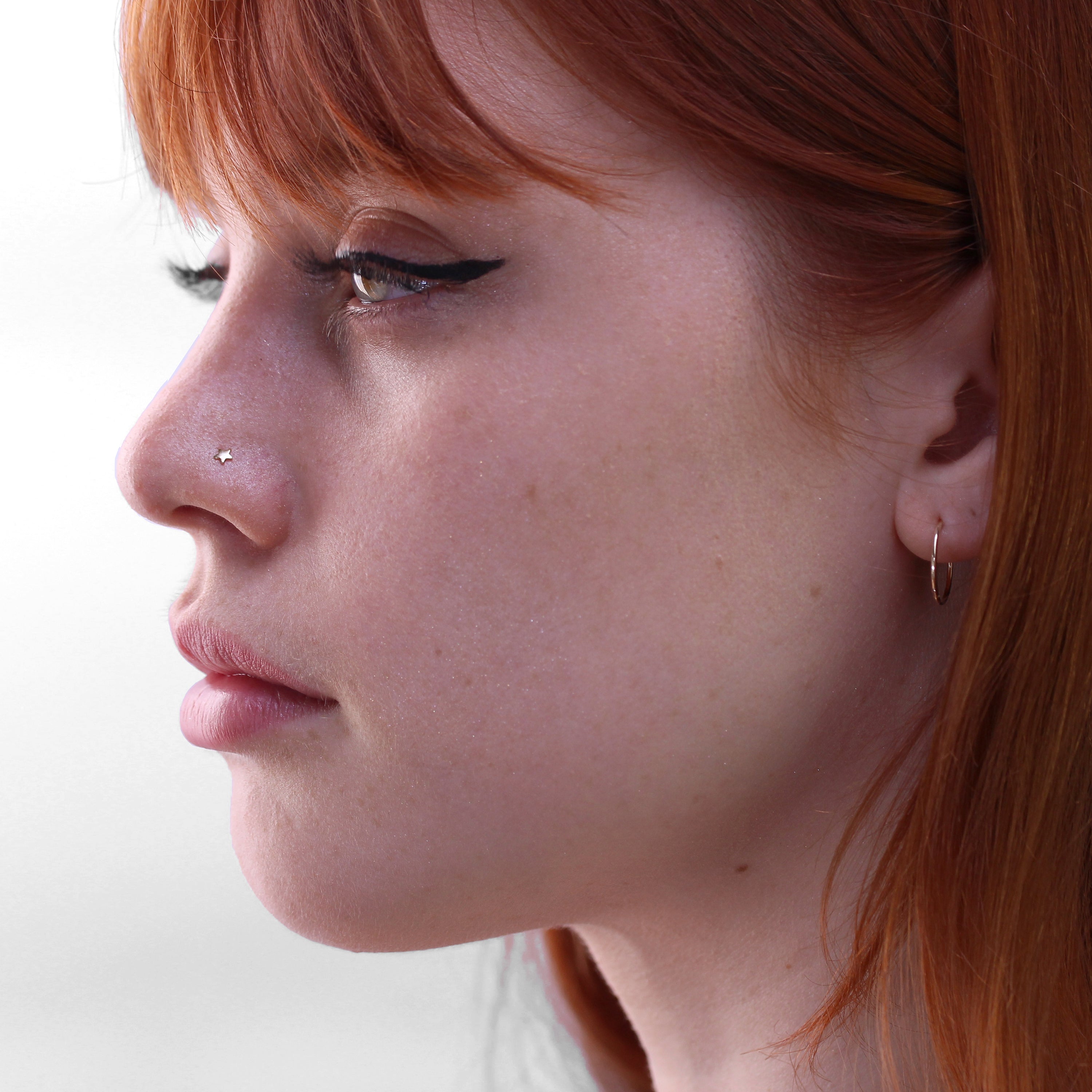 9ct Yellow Gold Star Nose Stud