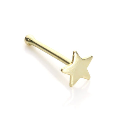 9ct Yellow Gold Star Nose Stud - jewellerybox