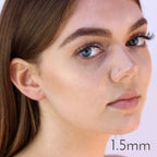 9ct Yellow Gold Aurora Borealis Nose Stud