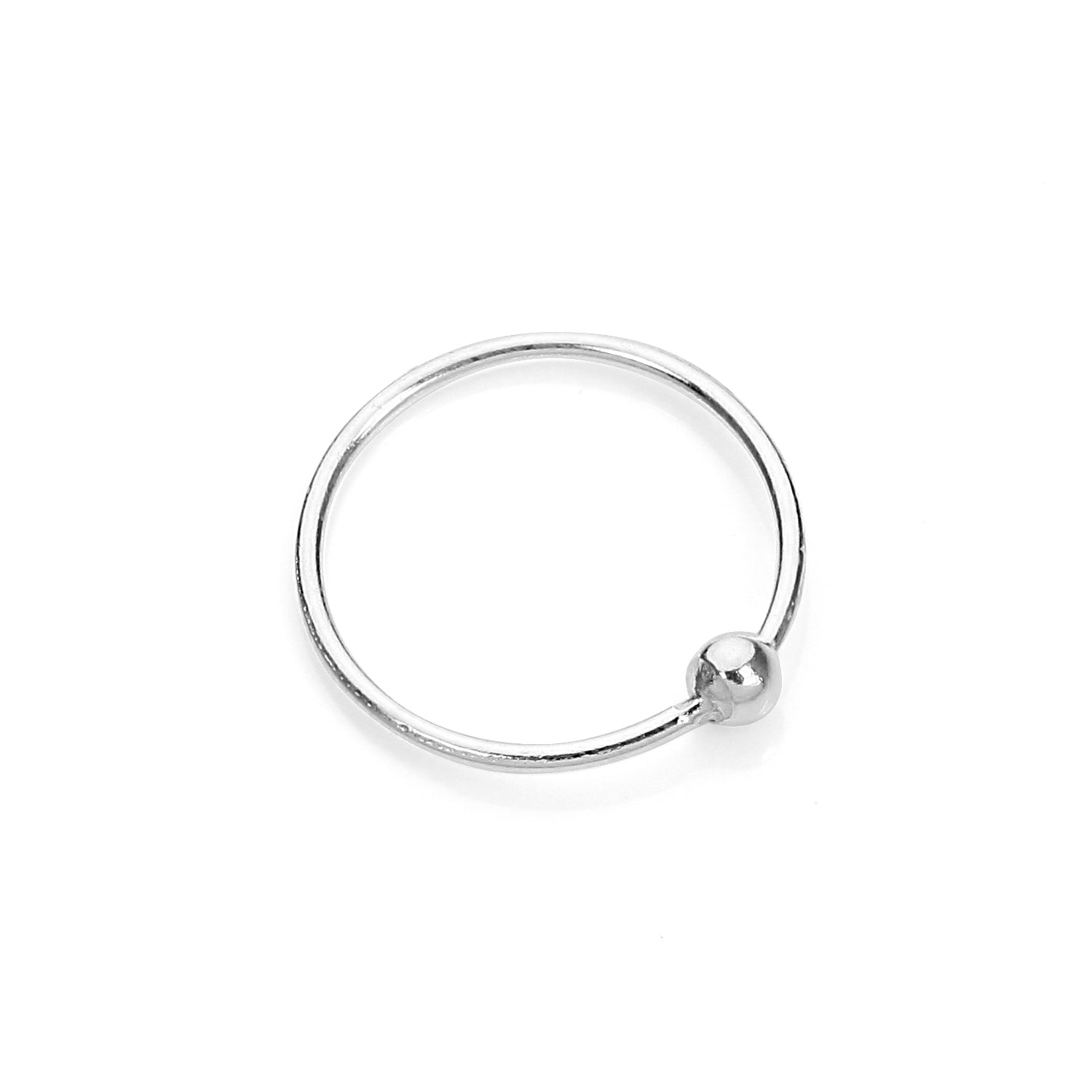Sterling Silver BCR Nose Ring