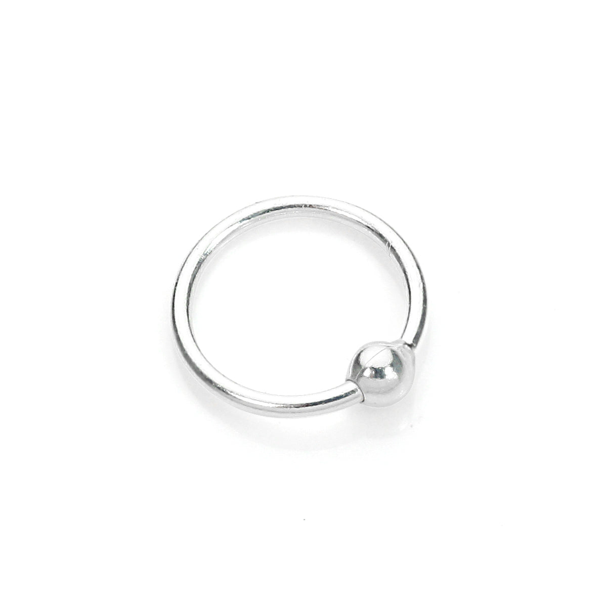 Sterling Silver BCR Nose Ring