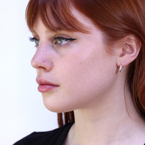 9ct Gold 8mm Nose Hoop Ring