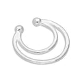 Sterling Silver Twin Horseshoe Fake Septum