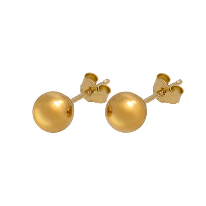 9ct Yellow Gold Ball Stud Earrings